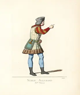Doublet Prints: Costume of a German nobleman, 15th century