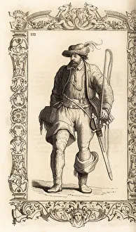 Costume of a German waggoner, 16th century