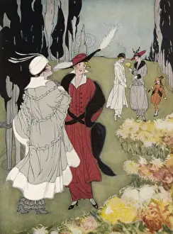 Chrysanthemums Prints: Costume / Gimbel Bros 1914