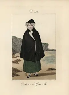 Granville Prints: Costume of Granville This cape is called a