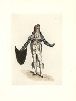 Directoire Prints: Costume of Lagorille, wig artist, one of