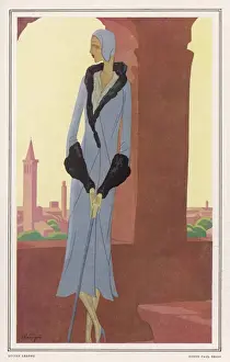 Elongated Prints: Costume by Lelong 1930