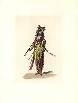 Directoire Prints: Costume of Madame Besuchet, nouveau riche