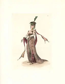 Directory Prints: Costume of Madame de Contades, merveilleuse