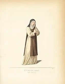 Costume of Madame Raquet, merveilleuse in the martyr style