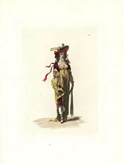 Chemise Gallery: Costume of Madame Raquet, merveilleuse in the martyr style