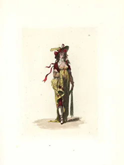 Chemise Gallery: Costume of Madame Raquet, merveilleuse in the martyr style