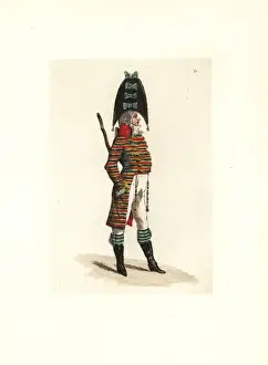 Costumesofthedirectory Prints: Costume of Malicorne, police agent of the Dutart school