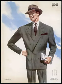 French Man Prints: Costume / Man 1955