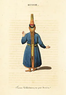 Bark Prints: Costume of a Mari woman of the Volga River, 18th century