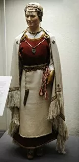 Images Dated 10th February 2013: Costume of a matron of Pernio. Reconstruction. Finland