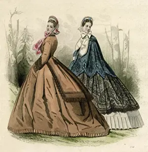 Guipure Prints: Costume May 1864