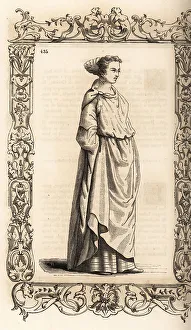 16th Century Prints: Costume of a Moorish virgin, 16th century