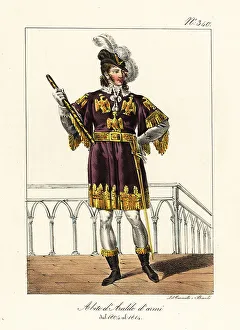 Domenico Cuciniello Prints: Costume of a Napoleonic Herald of Arms