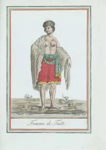 Herbs Prints: Costume of a native woman of Tahiti