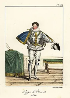 Costume of a page to King Henry III of France, 1580