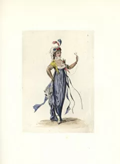 Costume of Pervenche, nouveau riche wife of a merchant