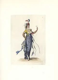 Costume of Pervenche, nouveau riche wife of a merchant