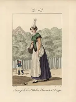 Simple Prints: Costume of Pont l Eveque Bavolet bonnet with