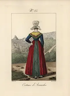 Costume of Pont l Eveque Bavolet bonnet with