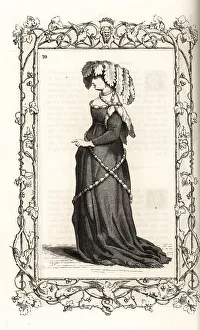 Fringe Prints: Costume of a Roman woman, circa 1000