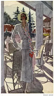 Belted Prints: Costume by Rouff 1931