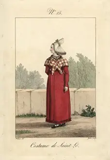 Marielante Prints: Costume of Saint Lo, 1827