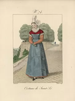 Alsation Gallery: Costume of Saint-Lo The hat is called a bonnet rond