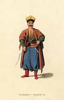 Regency Era Prints: Costume of a Tartar or Tatar man