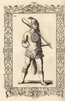 Loincloth Prints: Costume of a Timucua chief, Florida