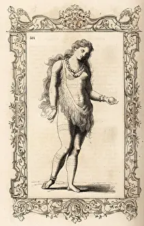 Torso Prints: Costume of a Timucua queen of Florida, wife of Chief Satouriona