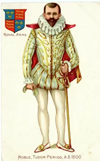 Images Dated 4th June 2019: Costume of Tudor / Elizabethan nobleman, 1600