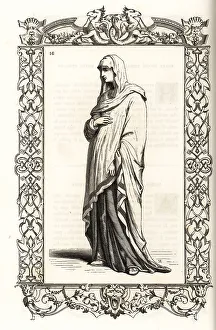 Vesta Prints: Costume of a Vestal virgin