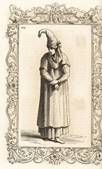 Costume of a woman of Biscay, Basque Country, Spain, 16th centur