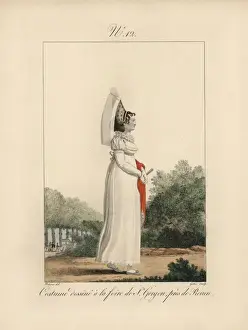 Gorgon Prints: Costume of a woman at the country festival