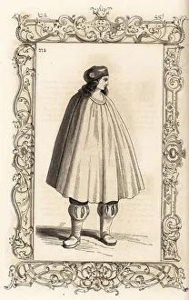 Costume of a woman of Granada, Andalusia, Spain, 16th century