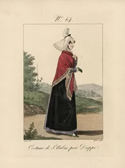 Costume of a woman of Saint Aubin, near Dieppe