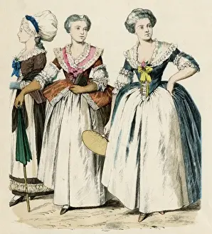 Fichu Prints: Costume / Women Circa 1780