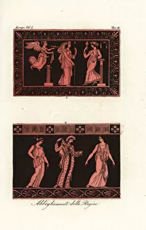 Costumes of ancient Greek queens from ancient vases
