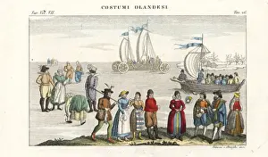 Sled Prints: Costumes of the Dutch, 18th century