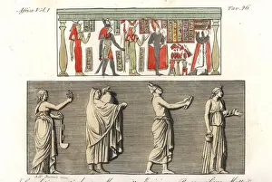 Manners Prints: Costumes of Egyptian priests and priestesses of Isis