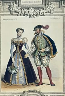 Engravings Gallery: Costumes in France during the reign of Henry II