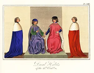 Chronicles Prints: Costumes of French Dukes of the 15th century