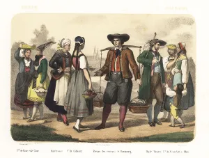 Bohemian Prints: Costumes of Germany, 1858