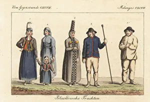 Carl Bertuch Prints: Costumes of Iceland, 1811