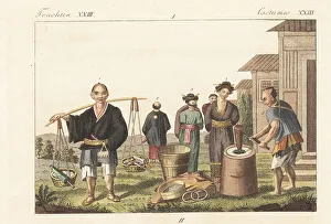 Mallet Prints: Costumes of Japan, 1800s