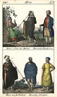 Morocco Prints: Costumes of Morocco: Moor, Berber and Moorish nomads