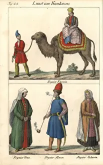 Ethnography Prints: Costumes of the Nogai people of the Caucasus mountains