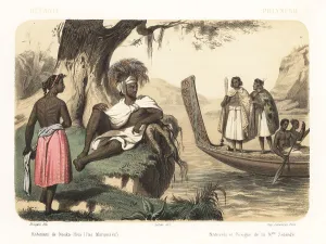 Inhabitants Prints: Costumes of Polynesia and Oceania, 1858