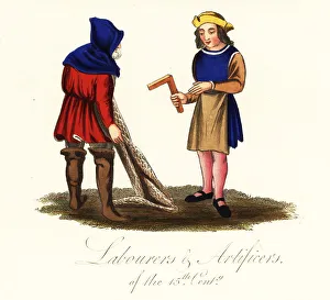 Builder Prints: Costumes of skilled workers of the 15th century